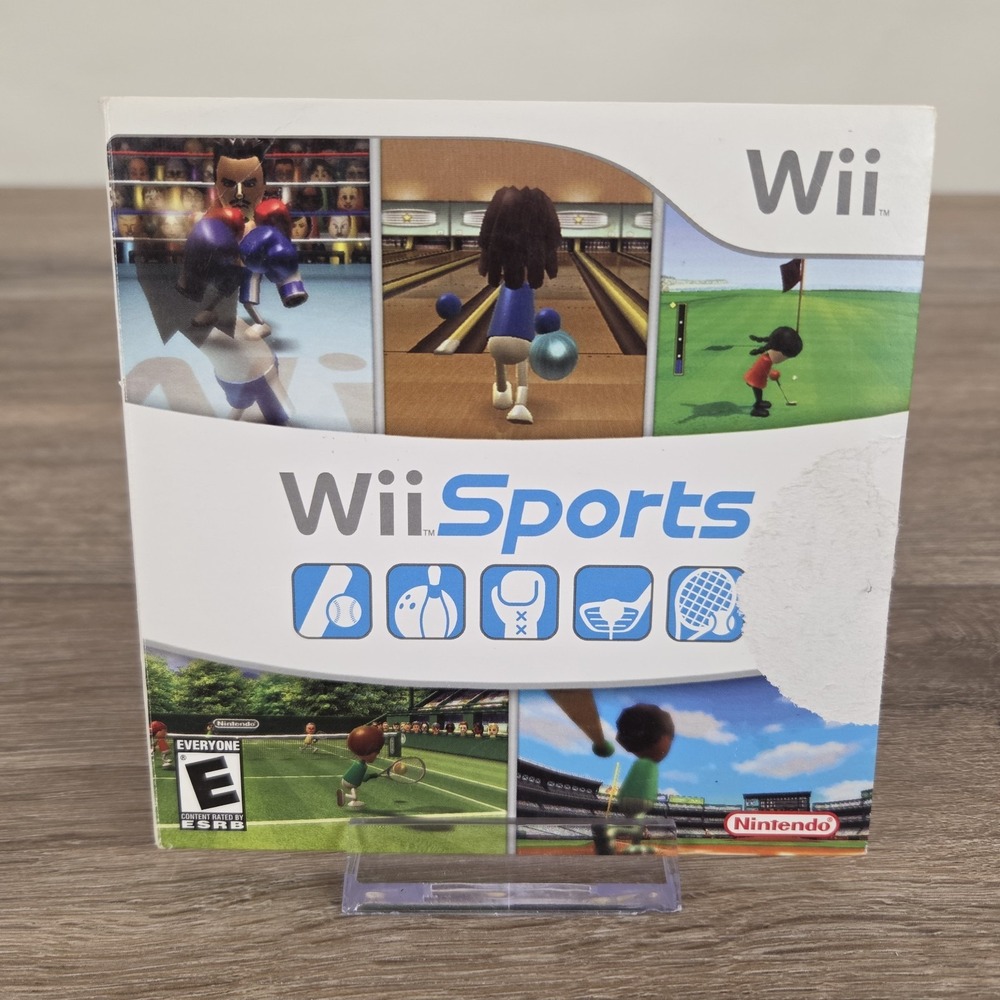 Wii Sports (Nintendo Wii, 2006) w/ Cardboard Sleeve Tested Working